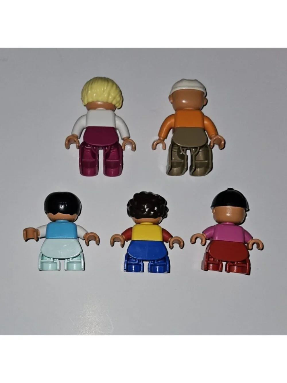 12 Lego Duplo Figures Mixed Lot Woman Man Boy Girl Children Family